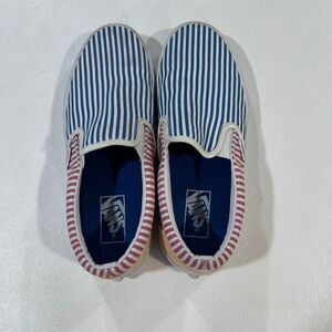 Vans Classic Slip-On Striped Canvas Shoes Men’s 8 Women’s 9.5